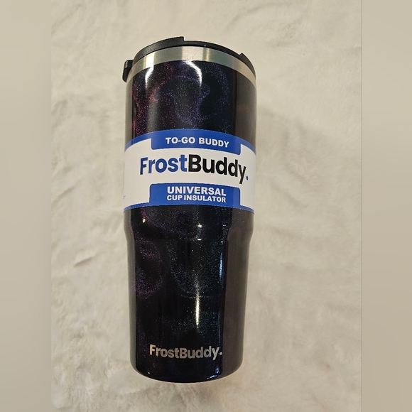 Black Frost Buddy 30 oz Universal Insulated Tumbler With Teal And Purple - Picture 4 of 4